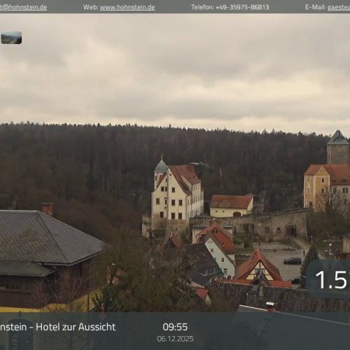 Hohnstein Castle Live Webcam: Historic Views of Saxon Switzerland
