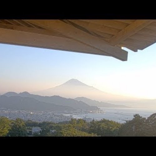 Live View of Mount Fuji from Nihondaira Yume Terrace, Shizuoka, Japan