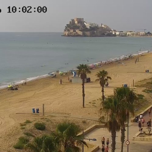 Peñíscola Beach and Castle Live Webcam | Valencian Community, Spain