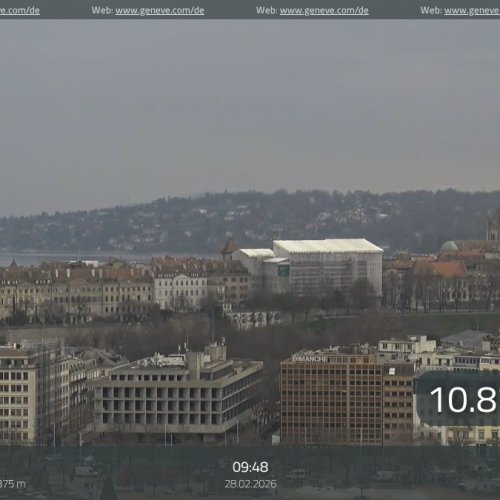 Live Webcam Geneva: Panoramic View of Lake Léman & Cityscape in HD