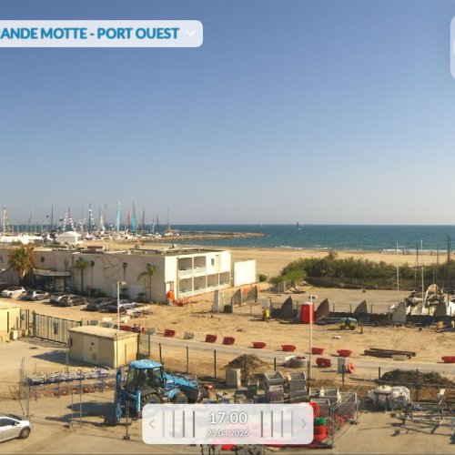 La Grande-Motte Port Ouest Live: Mediterranean Coast & Marina Webcam