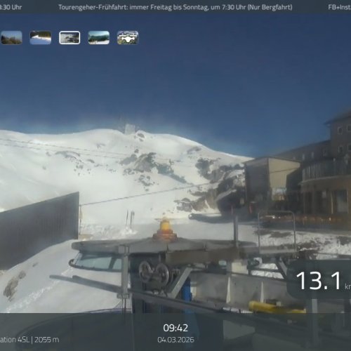 Krippenstein Bergstation Live: Obertraun Mountain Webcam HD
