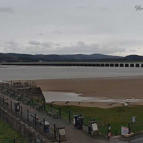 Arnside Viaduct Live Webcam: Morecambe Bay Views