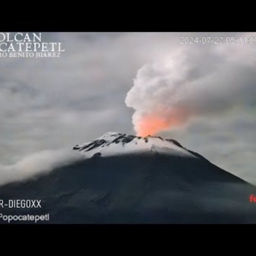 Popocatépetl Volcano Live Stream in San Pedro Benito Juárez, Mexico