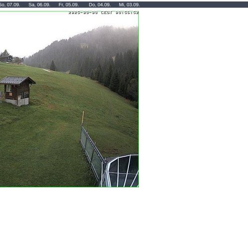 Gargellen Live Webcam: Pizzeria Barga Mountain & Ski Lift View, Montafon