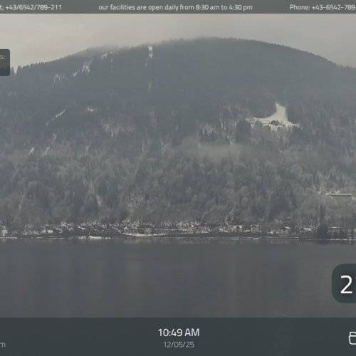 Live Webcam: Zell am See and Thumersbach, Austria - Lake Zell Views
