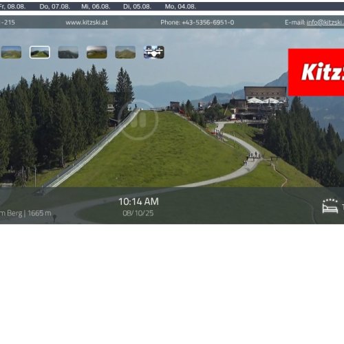 Hahnenkamm Berg Live Webcam - Kitzbühel, Austria