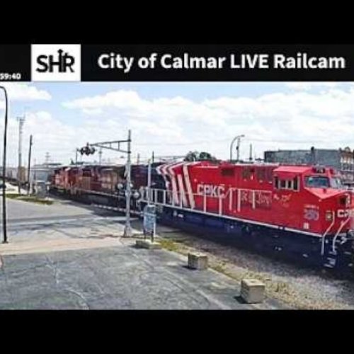 Calmar Downtown Railcam: The Depot | Live Train Views