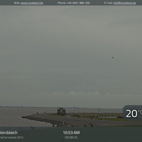 Norden-Norddeich Live Webcam: North Sea Coast & Wadden Sea Views