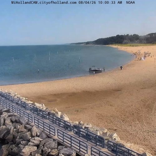 Holland, Michigan: Lake Michigan Beach & Pier Live Stream