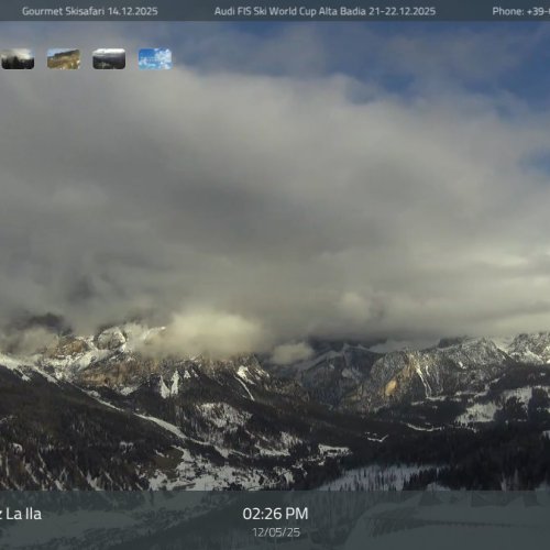 Live Webcam: Piz La Ila, Alta Badia Dolomites, Italy