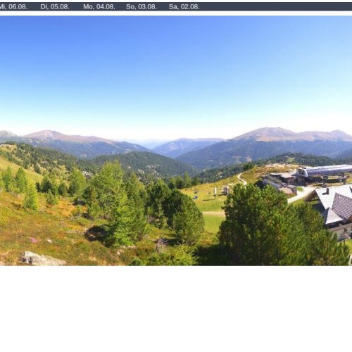 Turracher Höhe Panoramabahn Live Webcam: Alpine Views