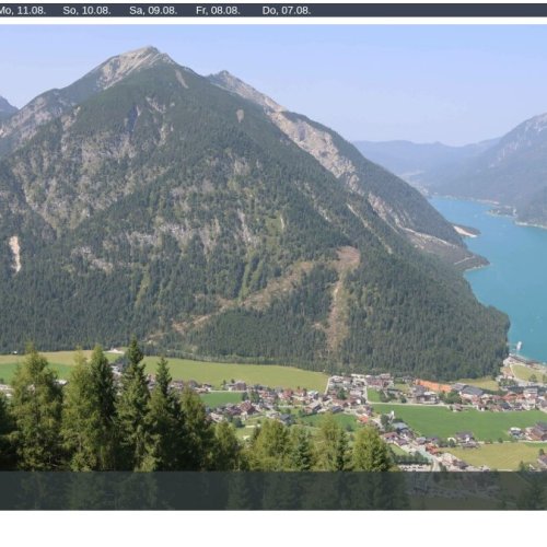 Live Views of Karwendel Mountains and Achensee from Pertisau