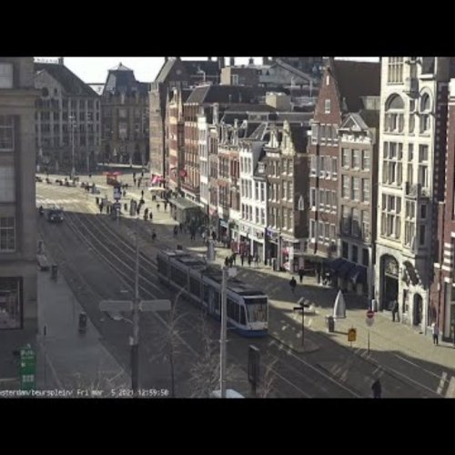 Amsterdam Beursplein Live Webcam: City Center Views