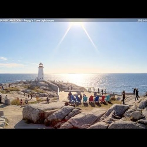 Peggy's Cove Lighthouse Live Webcam, Nova Scotia