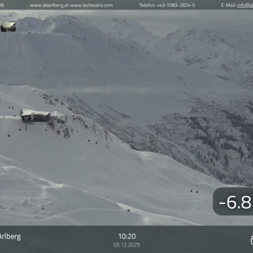 Live Webcam Zürs am Arlberg: Trittkopf Ski Slopes & Alpine Views