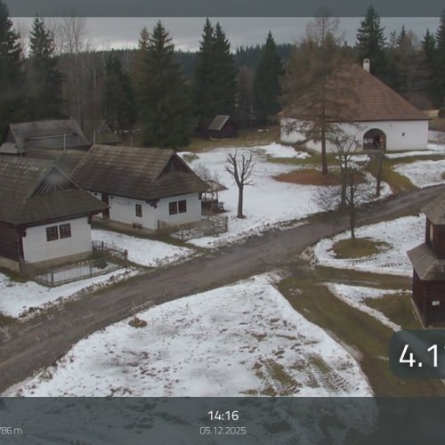 Skansen Pribylina Live Webcam: Traditional Slovak Village in the High Tatras Foothills