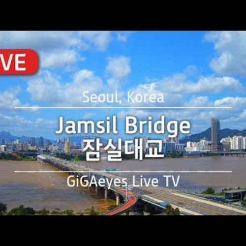 Jamsil Bridge Live Webcam: Han River Views in Seoul, Korea