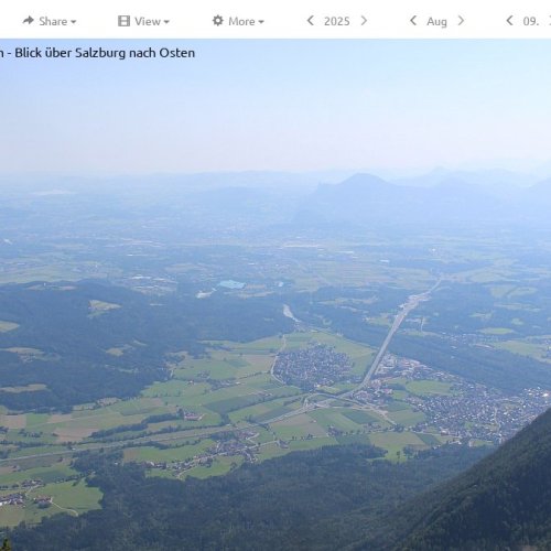 Salzburg Panoramic Live Webcam: Hochstaufen Mountain Vista