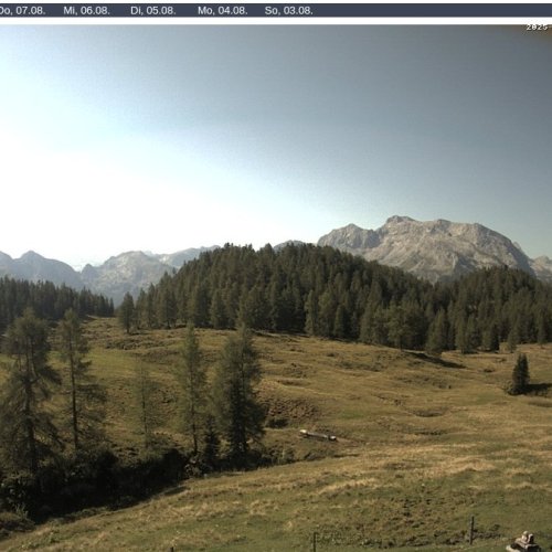 Berggaststätte Gotzenalm Live Webcam: Berchtesgaden Alps Views