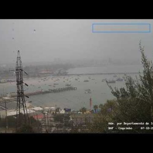 Herradura & Guayacán Port Live Webcam: Coquimbo, Chile Coastal View