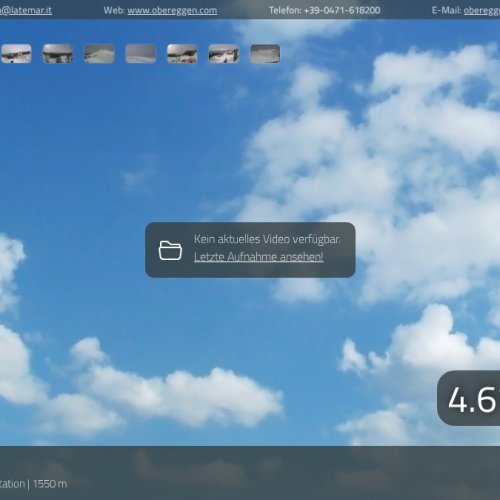 Obereggen Webcam Live: Oberholz Talstation in the Latemar Dolomites