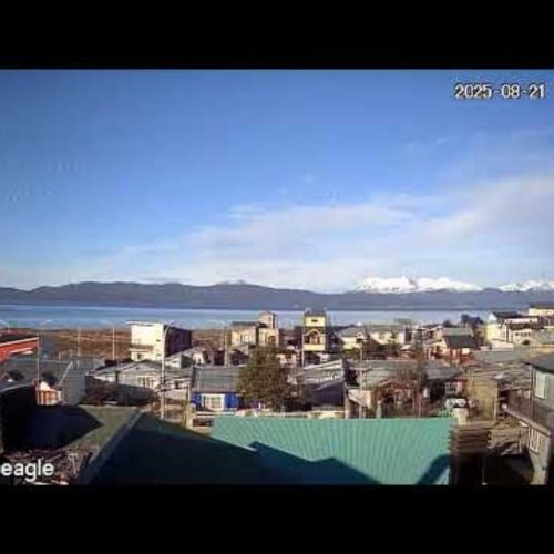 Ushuaia Live Webcam: Beagle Channel & Andean Peaks 🇦🇷