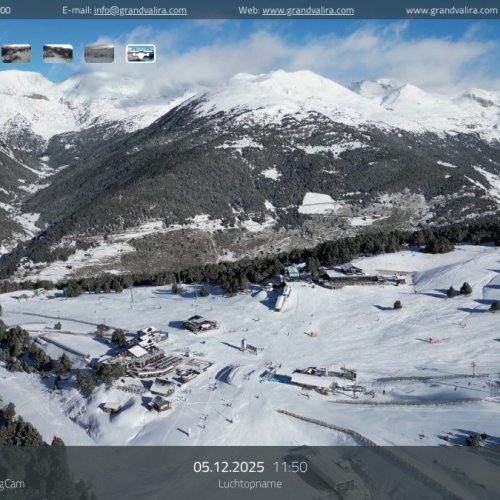 Grandvalira El Tarter Live Webcam: Ski Slopes & Pyrenees Views