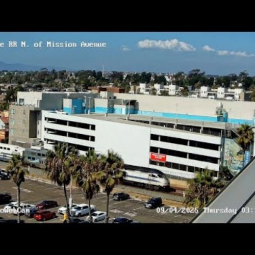Oceanside Railroad & Downtown Live View