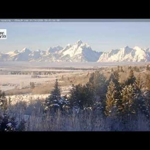 Teton Range and Buffalo Valley Live Webcam, Moran, Wyoming