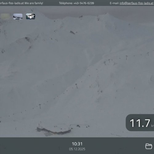 Serfaus Masner Live Webcam: Alpine Ski Views & Snow Conditions