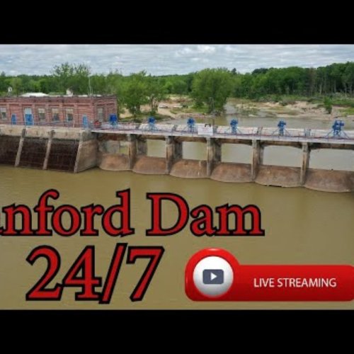 Sanford Dam Live Webcam: Tittabawassee River Views in Michigan