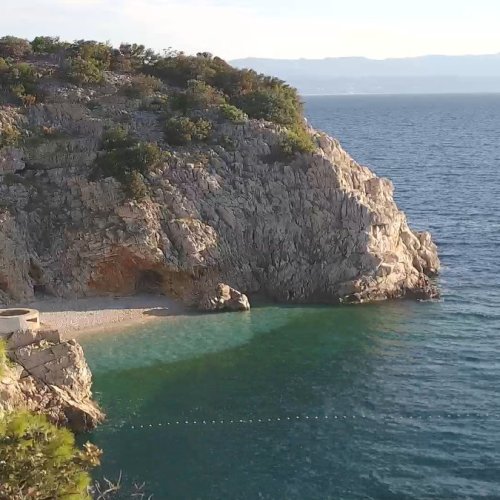 Brseč Beach Live Camera in Mošćenička Drag Croatia