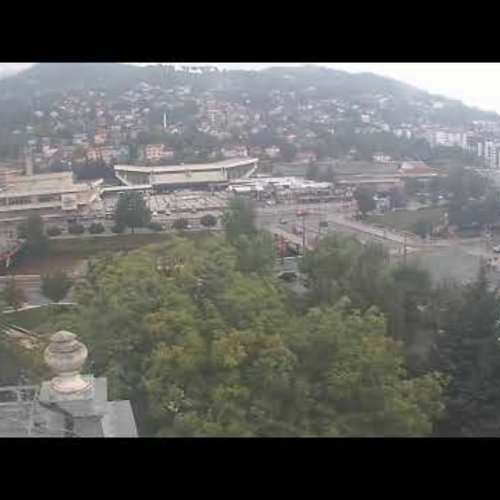 Sarajevo City View Live Webcam: Ali Pasha's Mosque & Beyond
