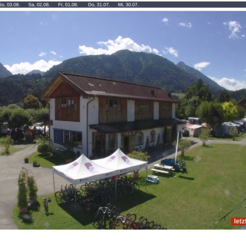Live Webcam: Alpencamp Kärnten in Kötschach-Mauthen, Austrian Alps
