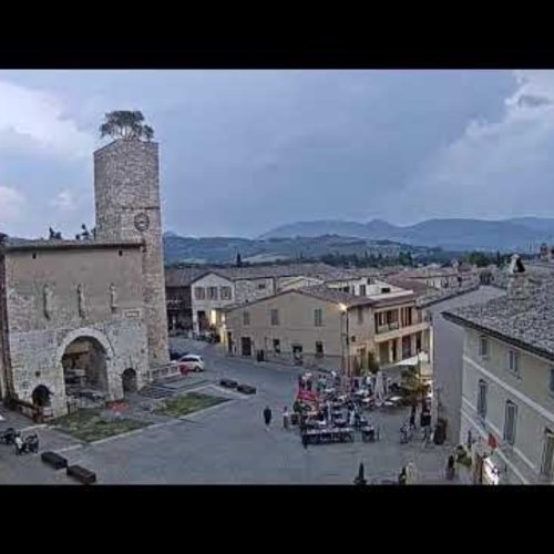 Spello Piazza John Fitzgerald Kennedy Square Live Webcam, Italy