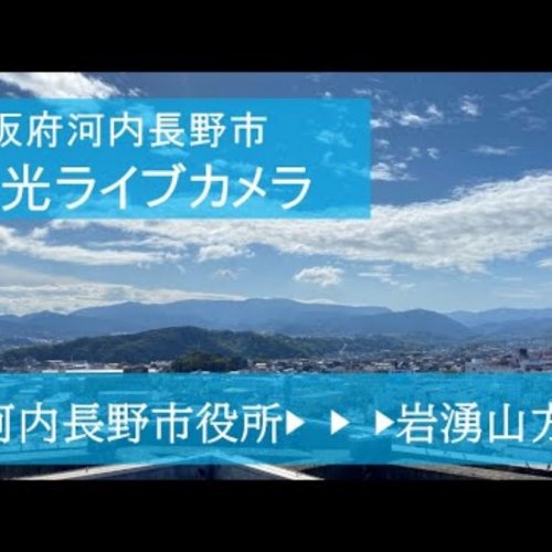 Kawachi-Nagano City Hall Live View: Mount Iwawaki & Cityscape