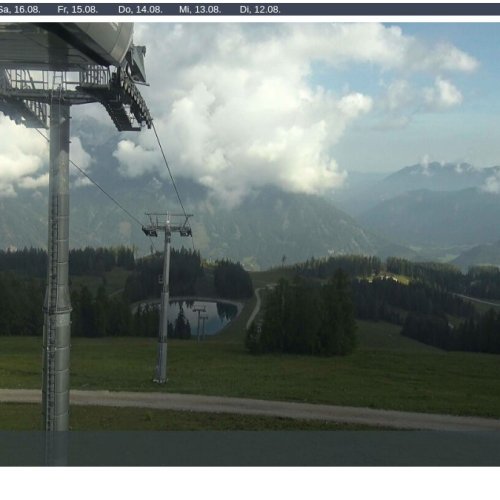 Live Webcam: Hirschkogelbahn Mountain Station in Hinterstoder, Austria