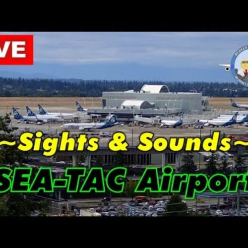 Sea-Tac Airport North Concourse & Runways Live View