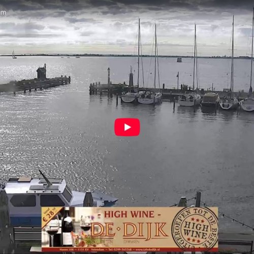 Volendam Marina Live Webcam: HD Harbour View in the Netherlands