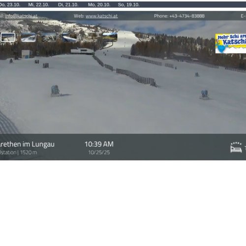 Aineck Mittelstation Live: Katschberg Ski Resort View in St. Margarethen