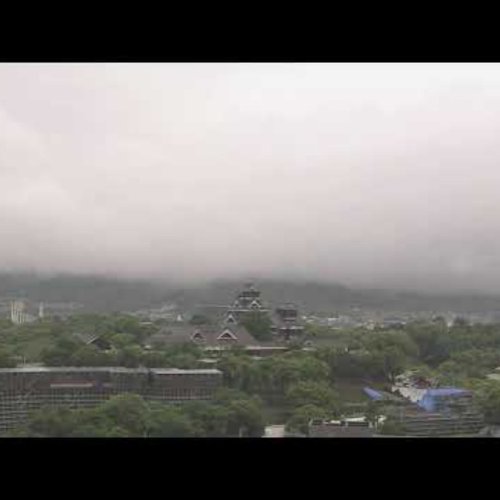 Kumamoto Castle & Cityscape Panorama | Live View