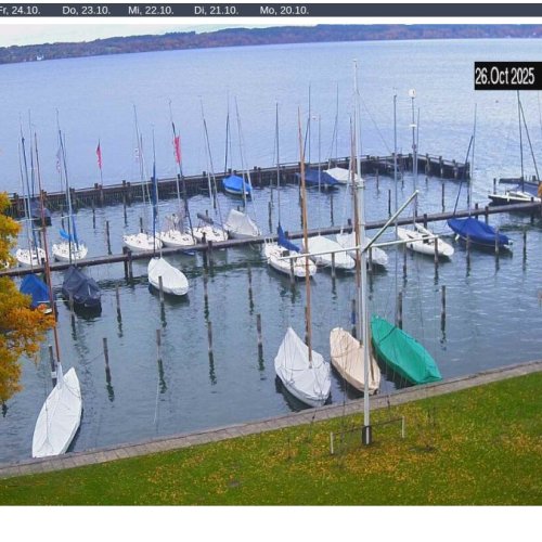 Tutzing DTYC Live Webcam: Lake Starnberg Marina View