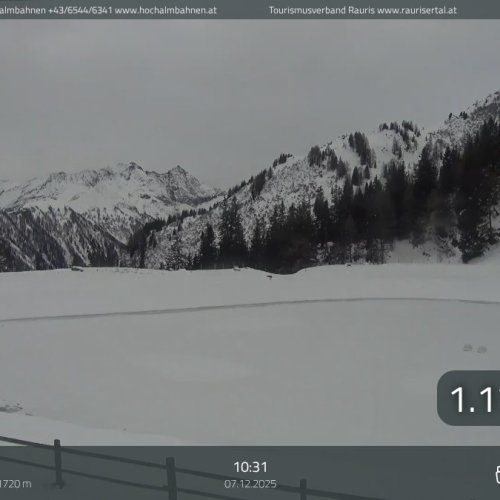 Rauriser Hochalm Live Webcam: Austrian Alps Mountain View