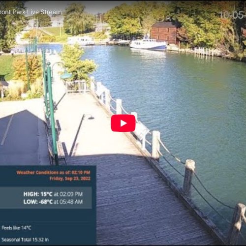 Port Dover Riverfront Park Live Webcam – Lake Erie Views