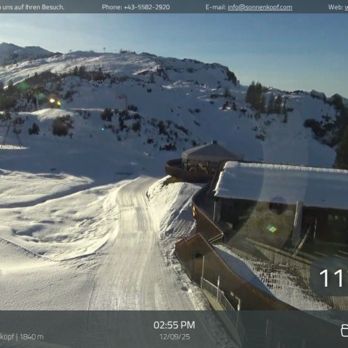 Klösterle Sonnenkopf Live Webcam: Alpine Views & Ski Slopes 🇦🇹