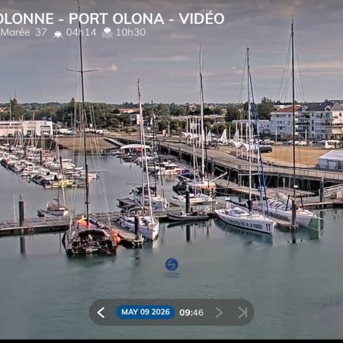 Sables D'Olonne Port Olona Live View
