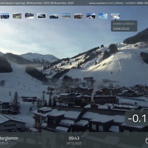 Saalbach-Hinterglemm Live Webcam: Alpine Ski Views in Austria