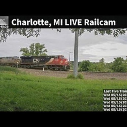 Charlotte, Michigan Live Railcam: Train Spotting & Rural Views