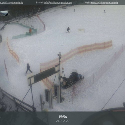 Skilift Rugiswalde Live Webcam: Neustadt in Sachsen Ski Slopes
